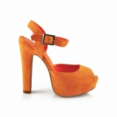 Pomarańczowe sandały 